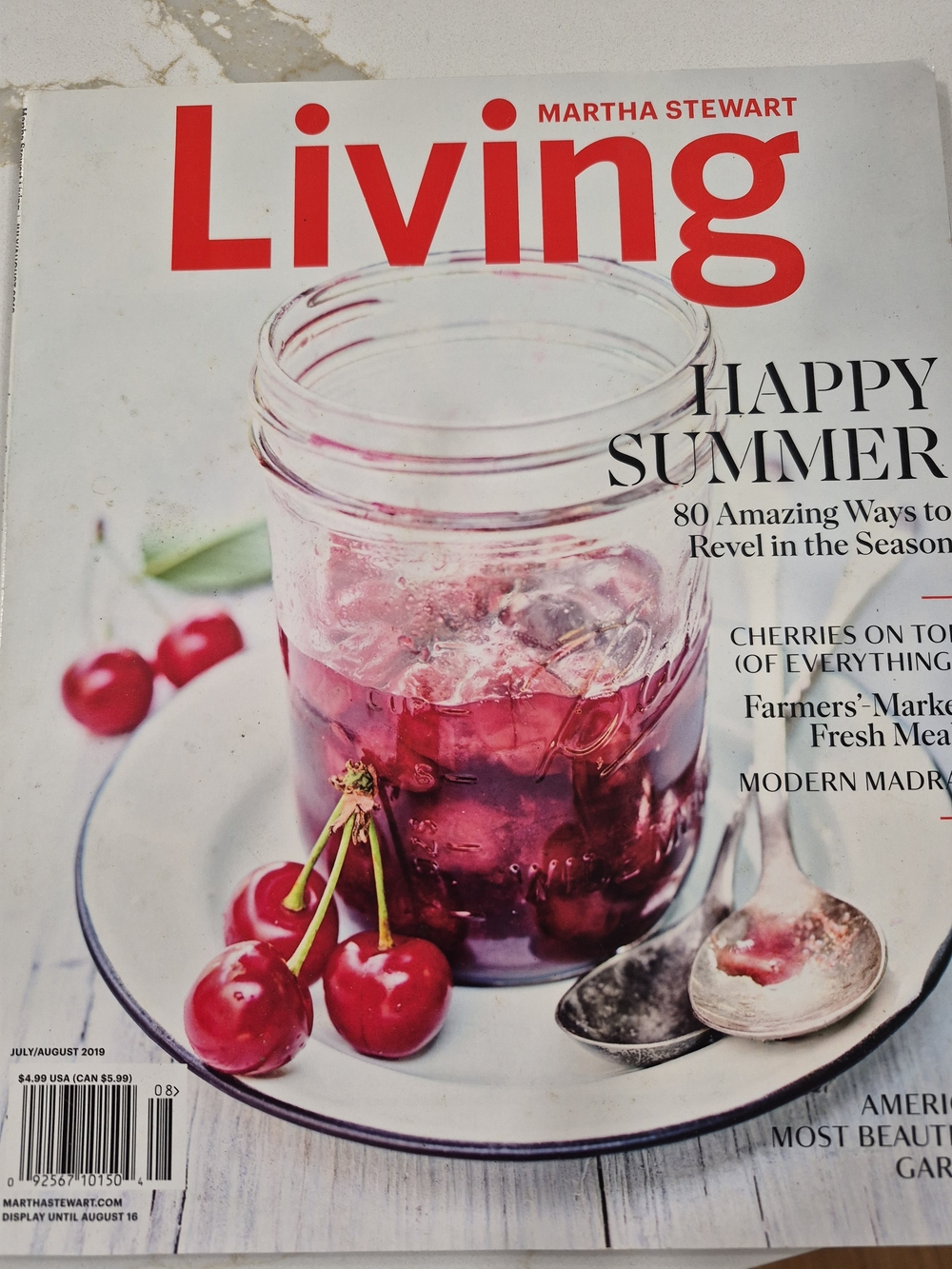 Martha Stewart Living Magazine July-August 2019